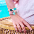 Bracelet mauvais œil en cristal | Argent sterling 925 | Rose